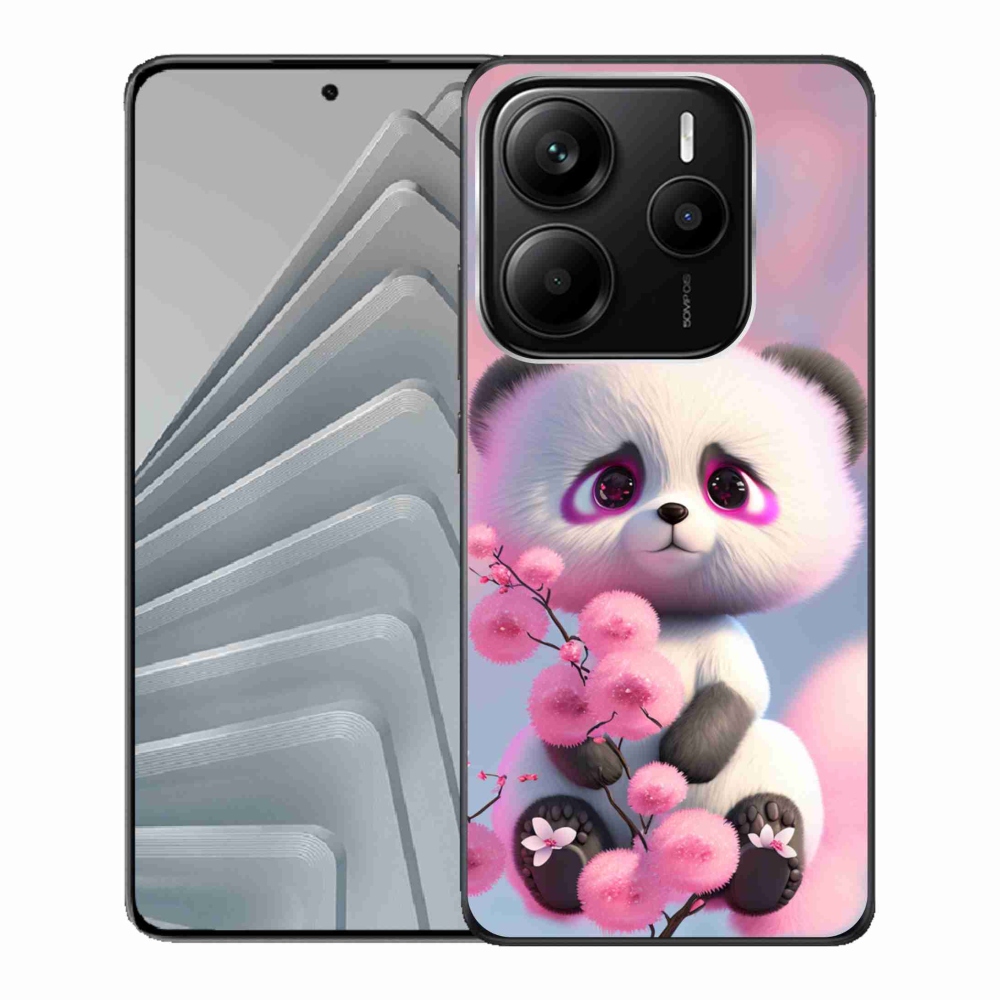Gélový kryt mmCase na Xiaomi Redmi Note 14 5G - roztomilá panda 1