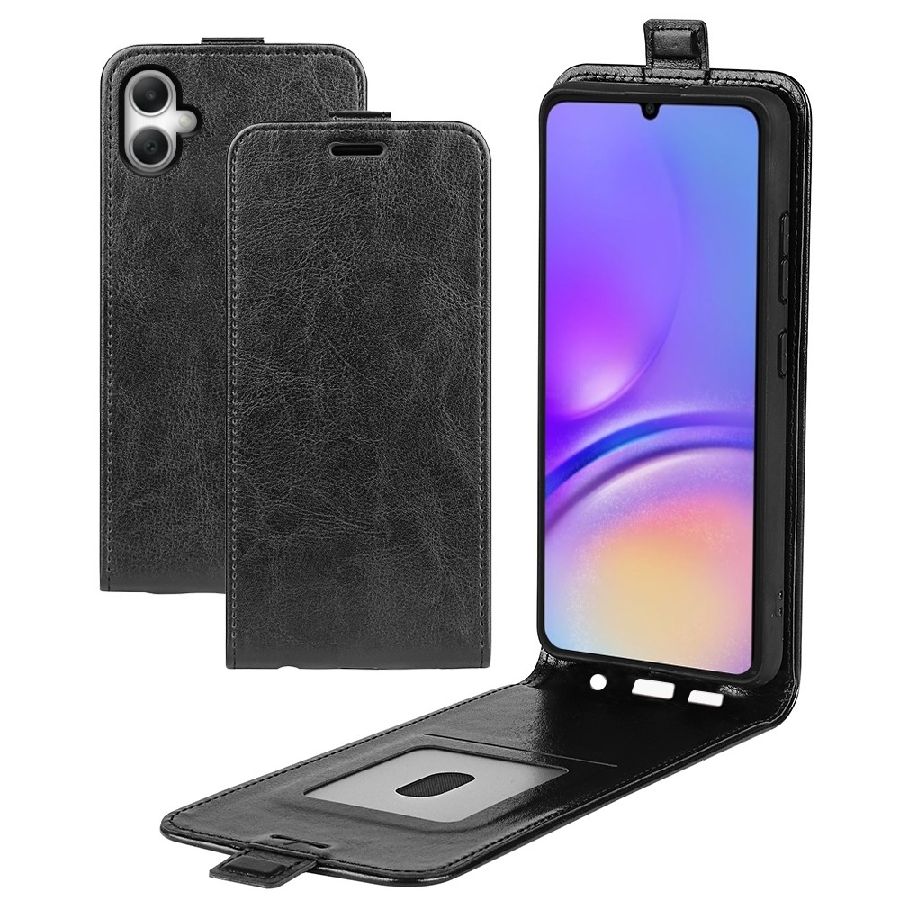 Vertical flipové púzdro na Samsung Galaxy A07 4G - čierne