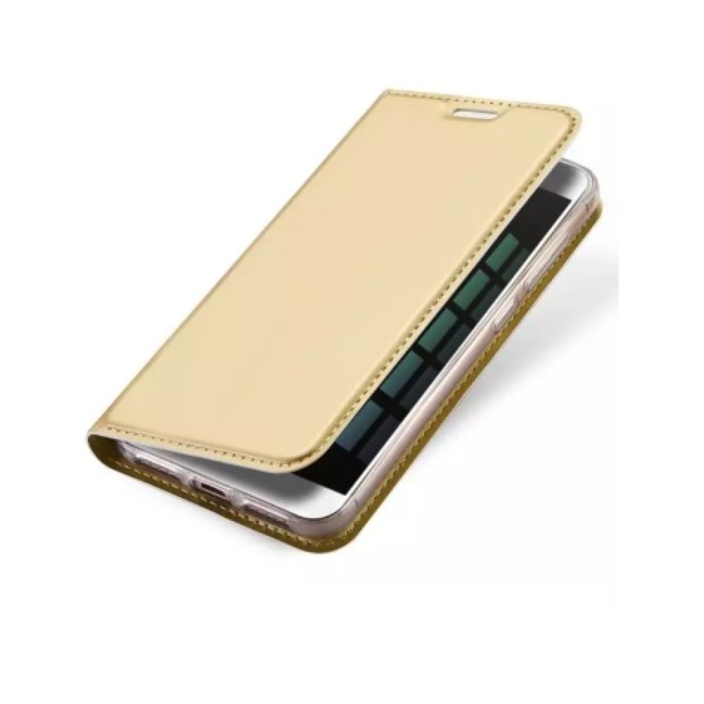 DUX PU kožené klopové púzdro na Xiaomi Redmi Note 5A - zlaté