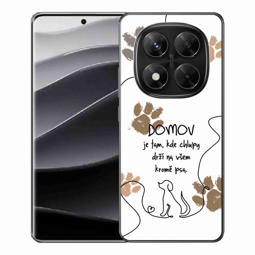 Gélový kryt mmCase na Xiaomi Redmi Note 14 Pro 5G/Poco X7 5G - psí motív biele pozadie