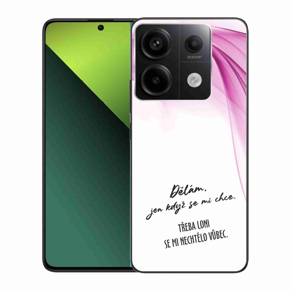 Gélový kryt mmCase na Xiaomi Redmi Note 13 Pro 5G/Poco X6 5G - vtipný text 12 biele pozadie