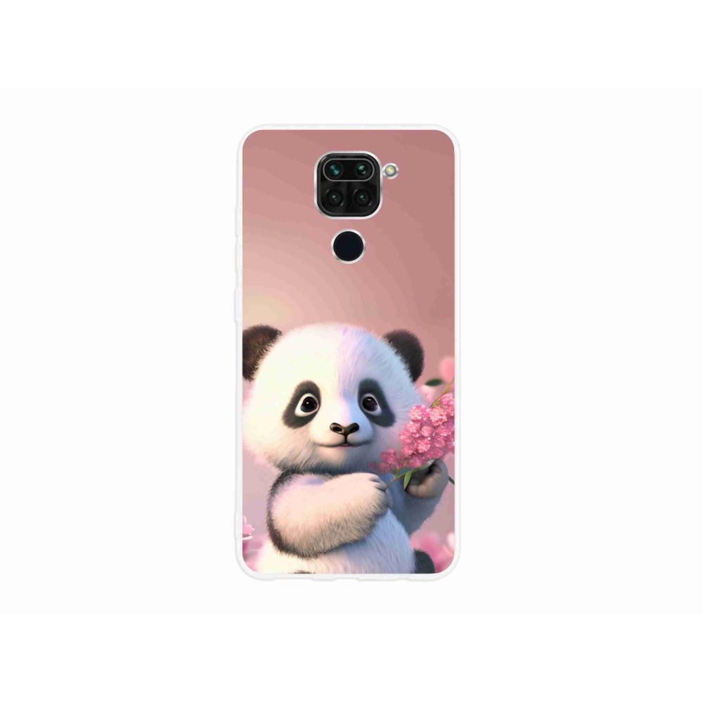 Gélový kryt mmCase na Xiaomi Redmi Note 9 - roztomilá panda