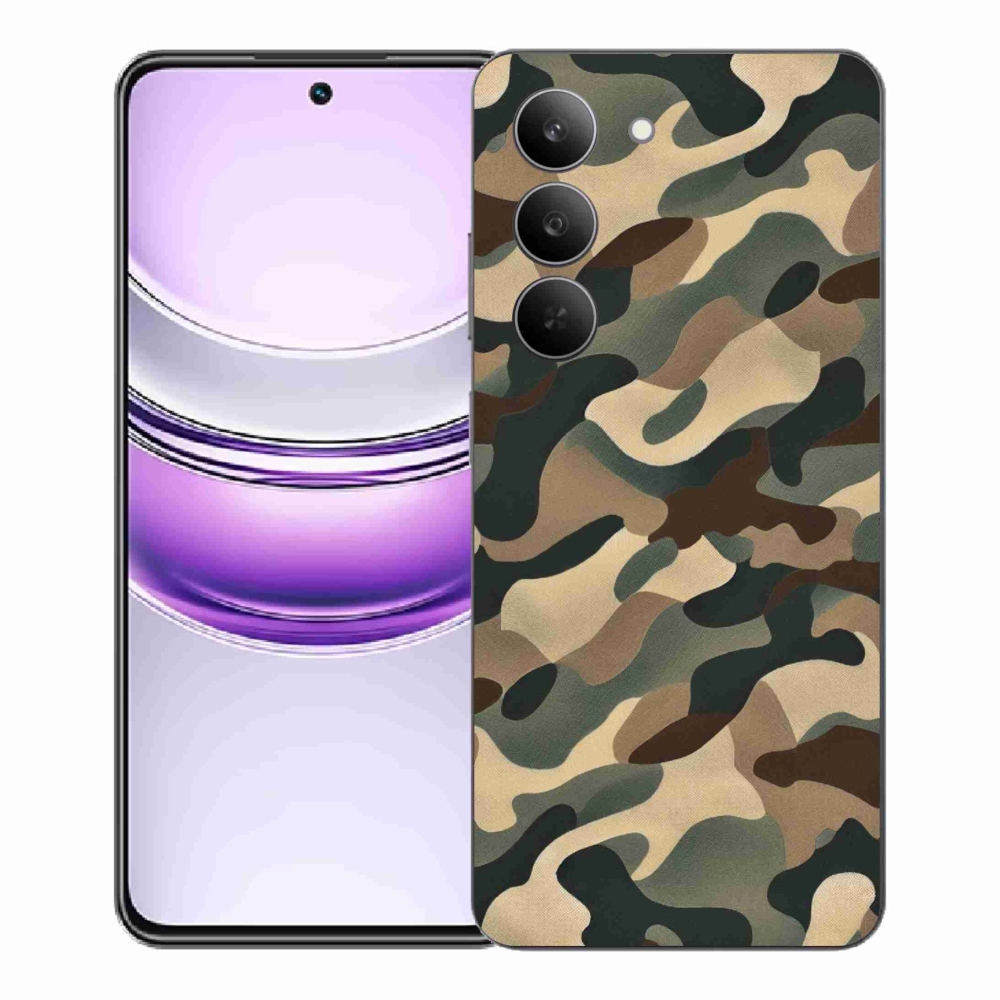 Gélový kryt mmCase na Realme 14x 5G - maskáčový vzor 11