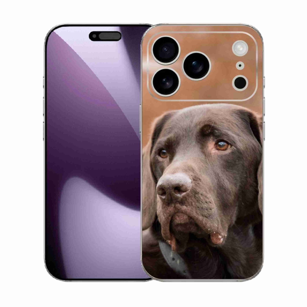 Gélový kryt mmCase na iPhone 17 Pro - hnedý labrador