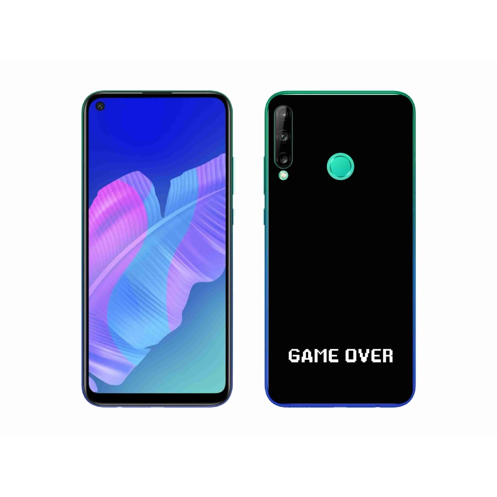 Gélový kryt mmCase na Huawei P40 Lite E - game over čierne pozadie
