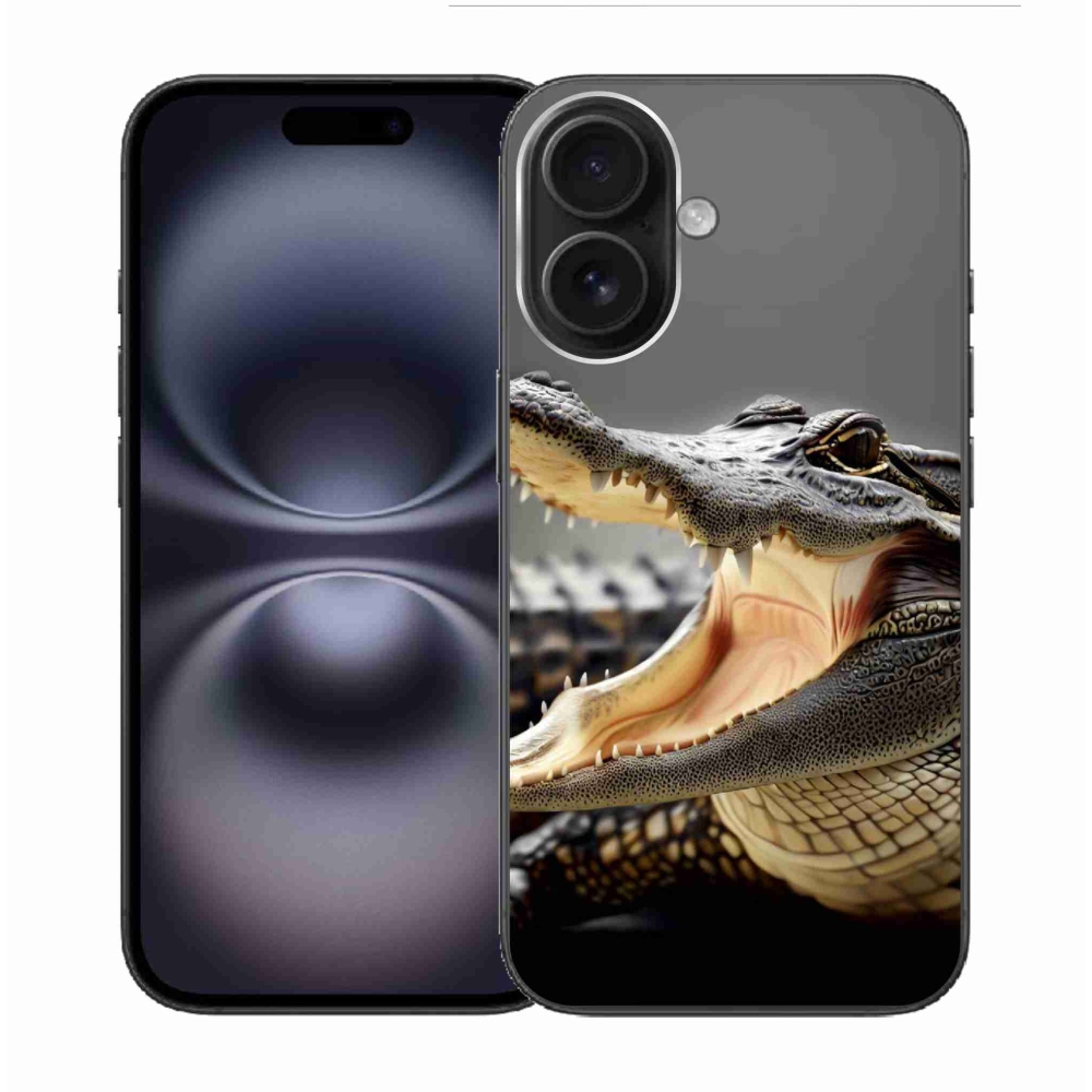 Gélový kryt mmCase na iPhone 16 - krokodíl