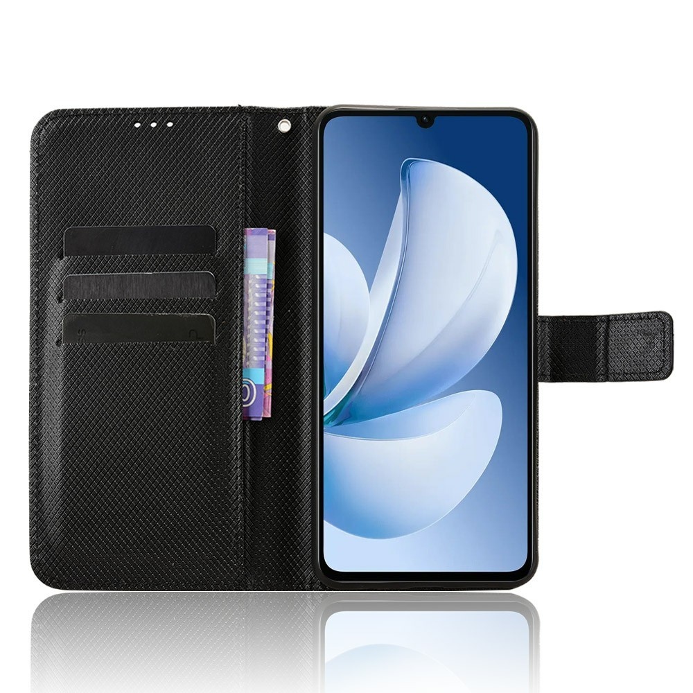 Diamond knižkové puzdro na Realme Note 70T - čierne