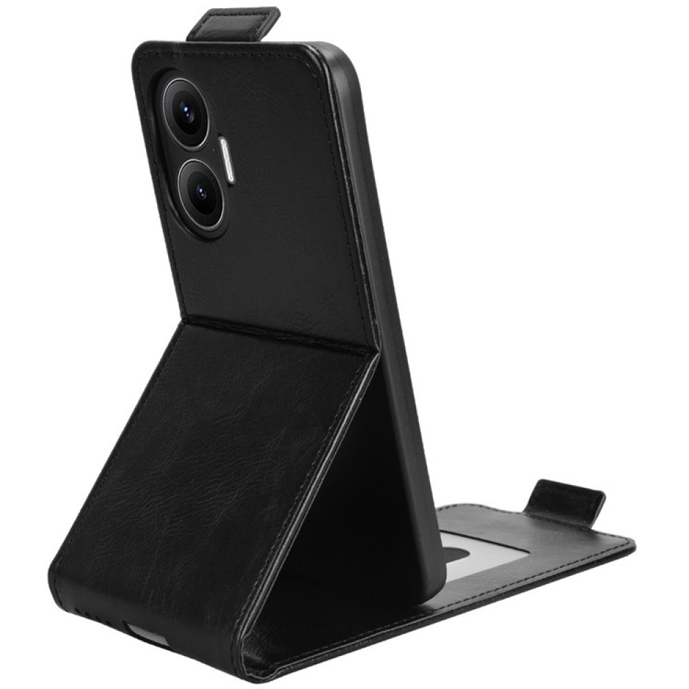 Vert flipové púzdro na Xiaomi Poco F7 5G - čierne