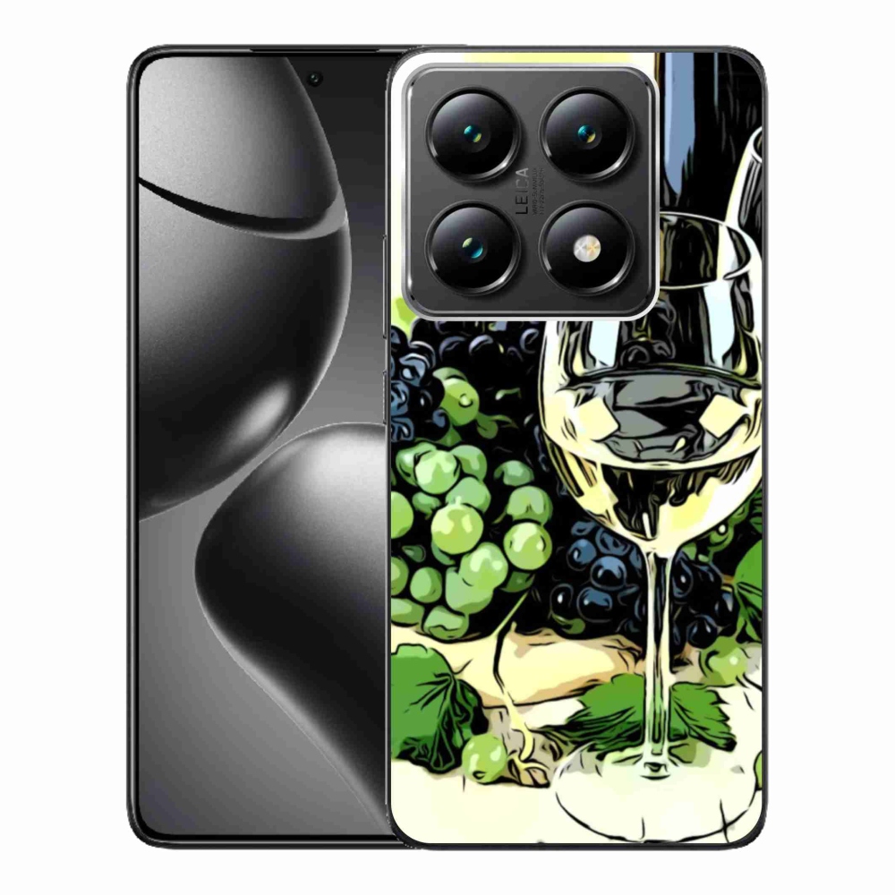 Gélový kryt mmCase na Xiaomi 14T Pro - pohár vína
