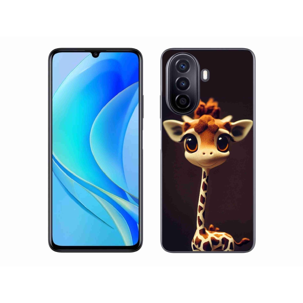 Gelový kryt mmCase na Huawei Nova Y70 - malá žirafa