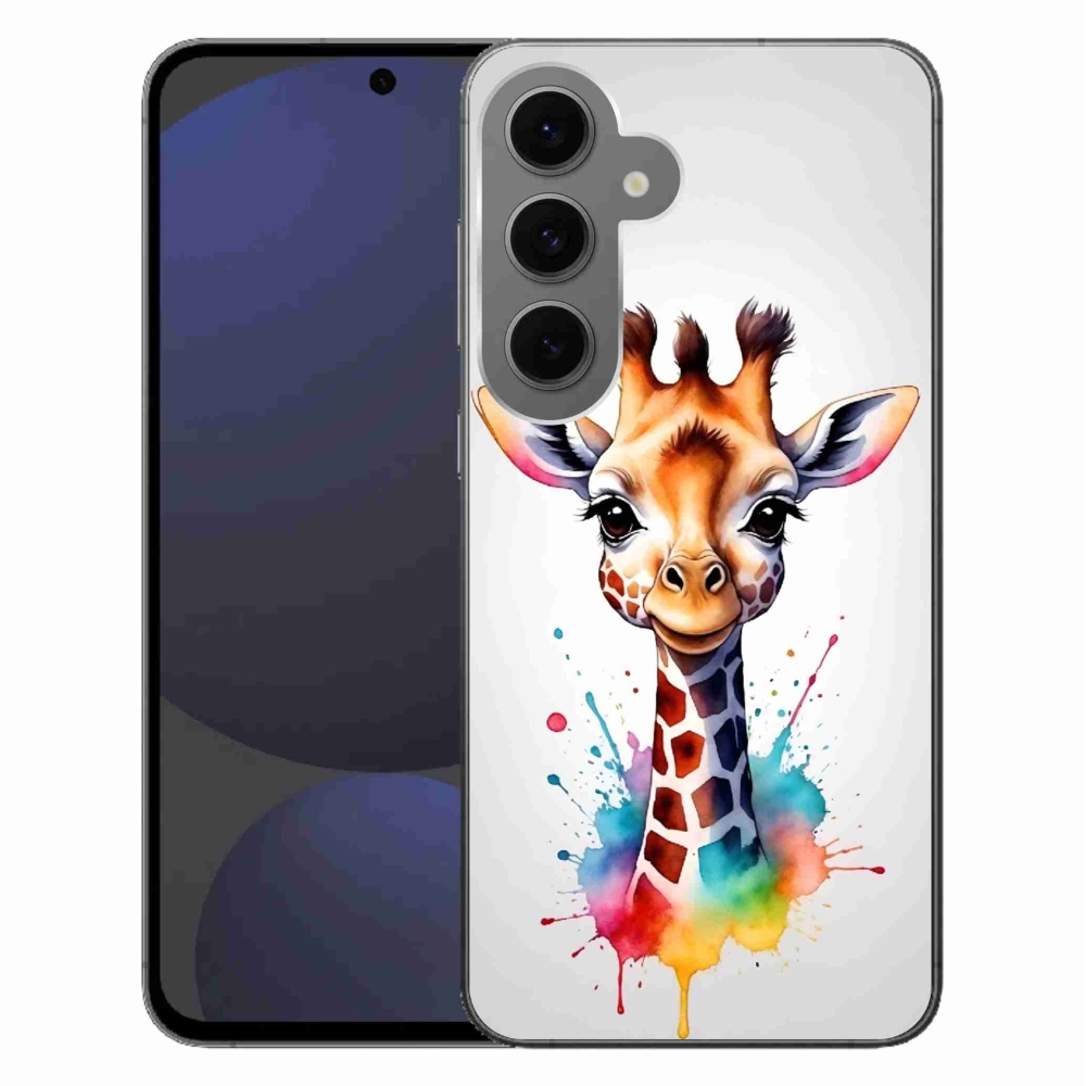 Gélový kryt mmCase na Samsung Galaxy S24 FE - žirafa 1