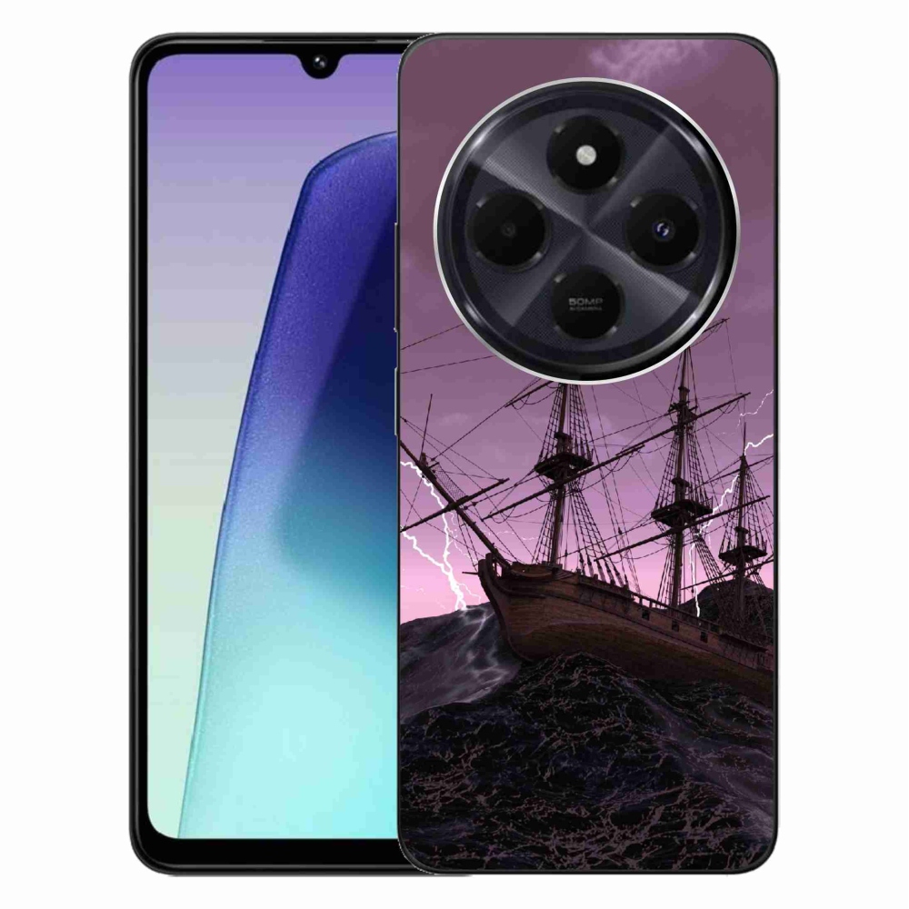 Gélový kryt mmCase na Xiaomi Redmi 14C/Poco C75 - loď v búrke