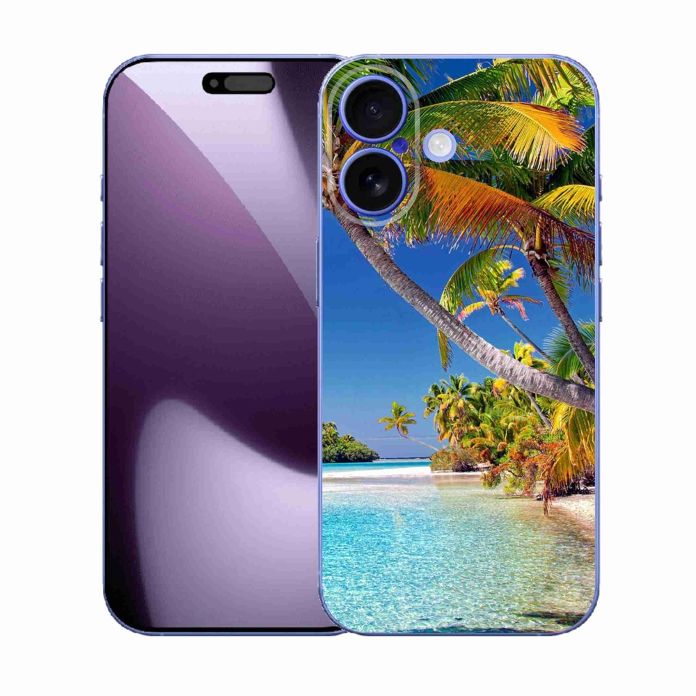 Gélový kryt mmCase na iPhone 17 - morská pláž