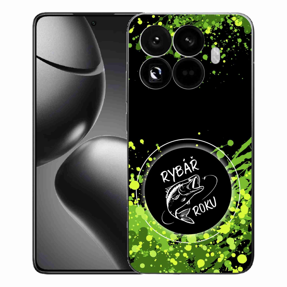 Gélový kryt mmCase na Xiaomi 15T Pro - rybár roku čierne pozadie