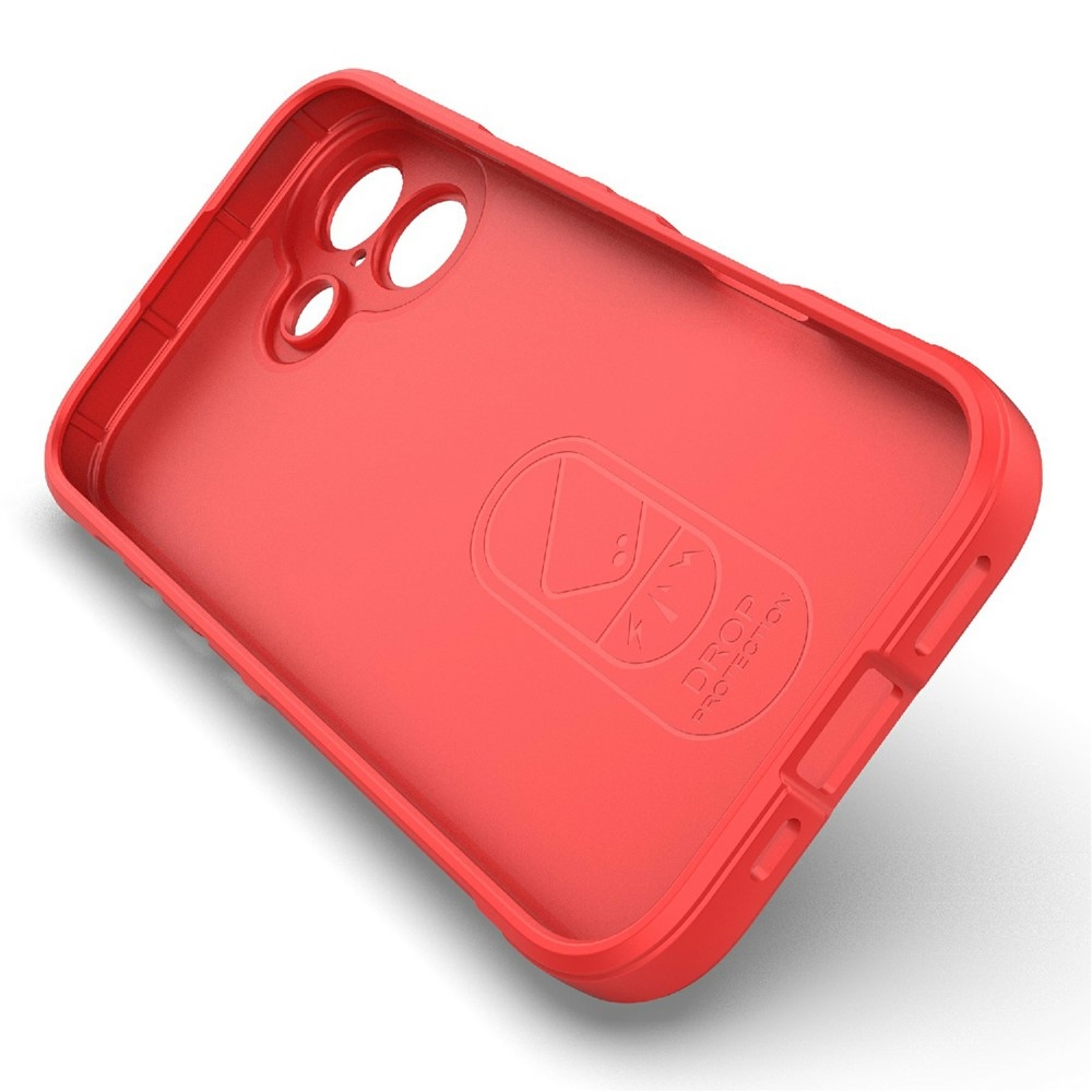 Rugg odolný gélový obal na iPhone 17 - červený