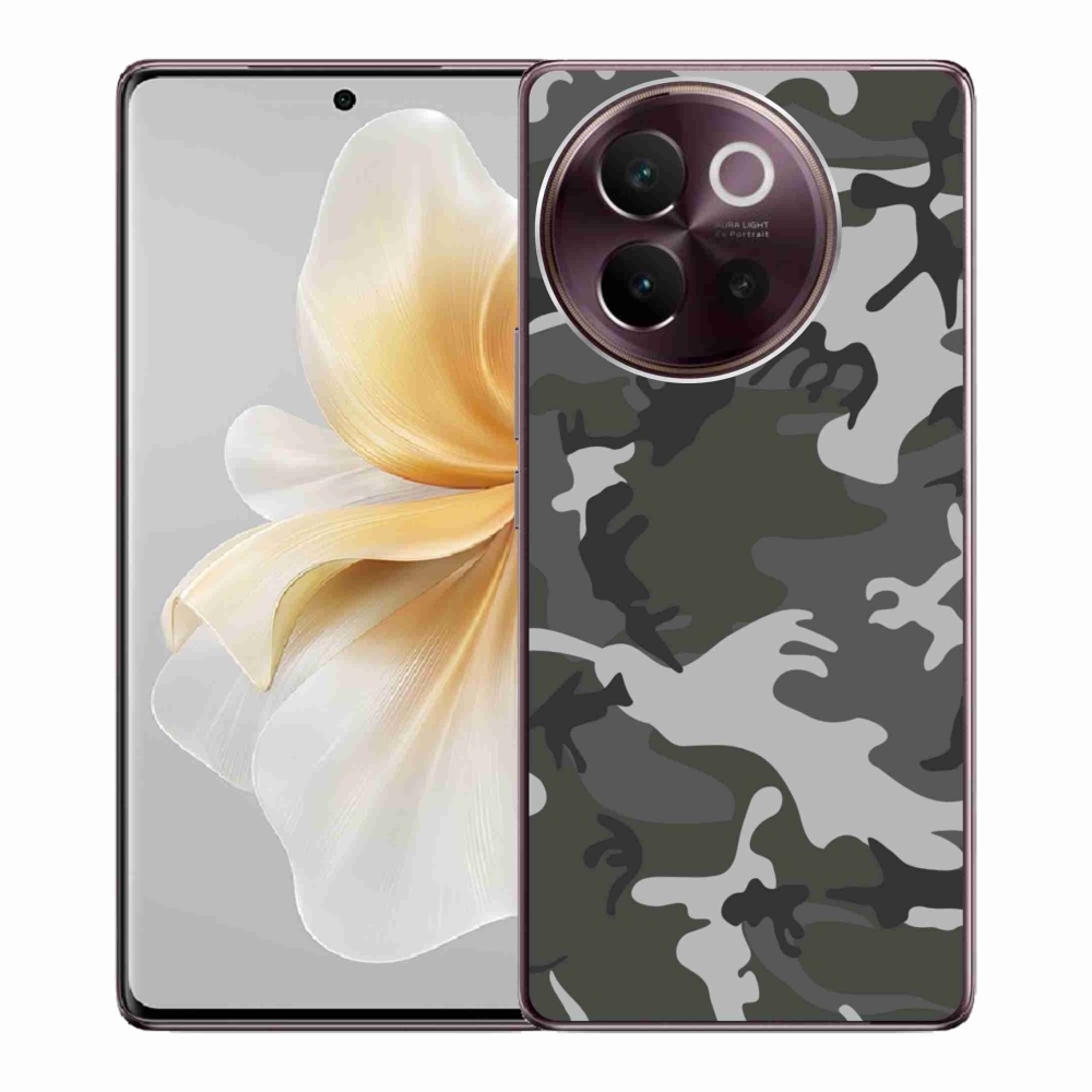 Gélový kryt mmCase na Vivo V40 Lite 5G - maskáčový vzor