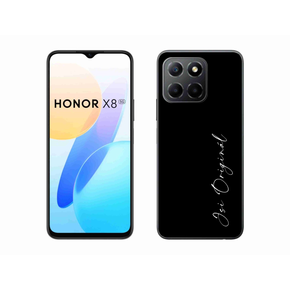 Gélový kryt mmCase na Honor X8 5G/Honor 70 Lite 5G - si originál čierne pozadie