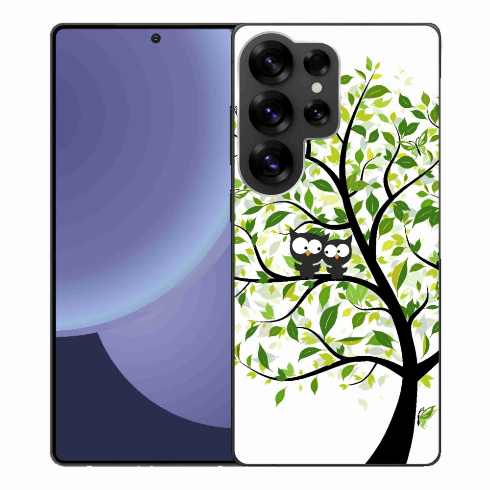 Gélový kryt mmCase na Samsung Galaxy S25 Ultra - malej sovy na strome
