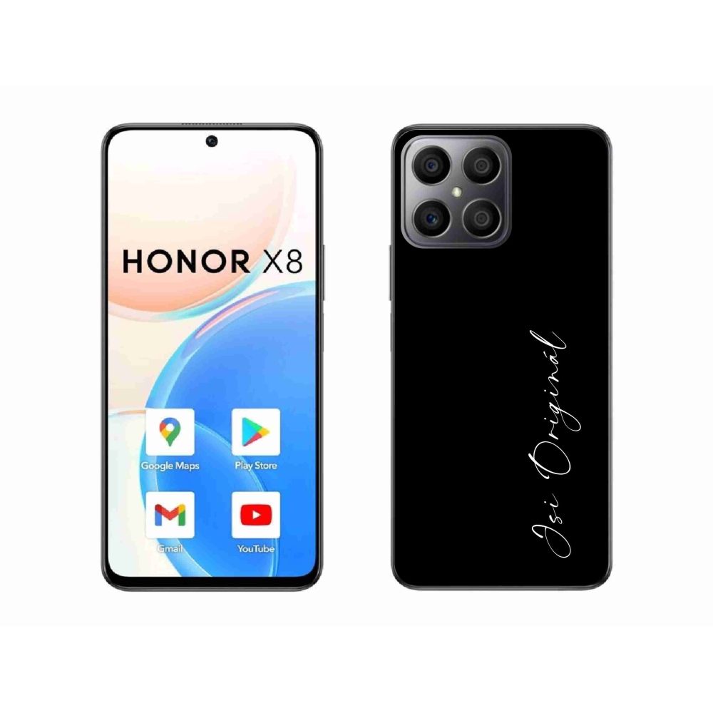 Gélový kryt mmCase na Honor X8 4G - si originál čierne pozadie