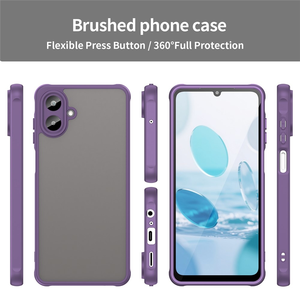Proof gélový obal s pevným chrbtom na Samsung Galaxy A07 4G - fialový