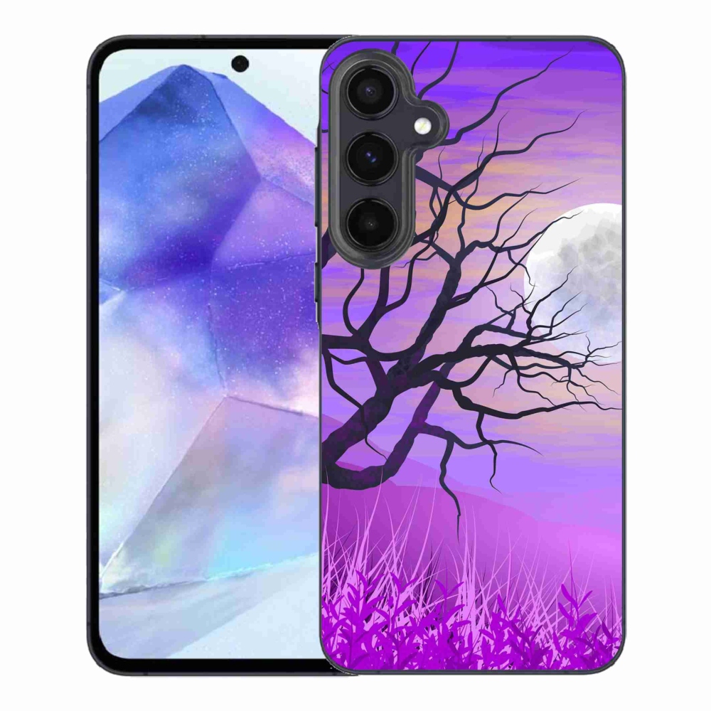 Gélový obal mmCase na Samsung Galaxy A55 5G - kreslený opadaný strom