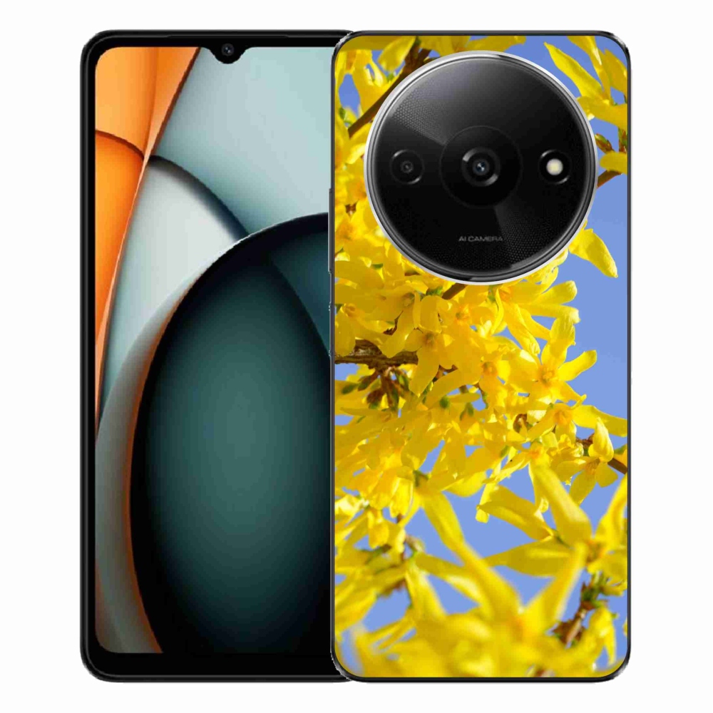 Gélový kryt mmCase na Xiaomi Redmi A3 - žlté kvety