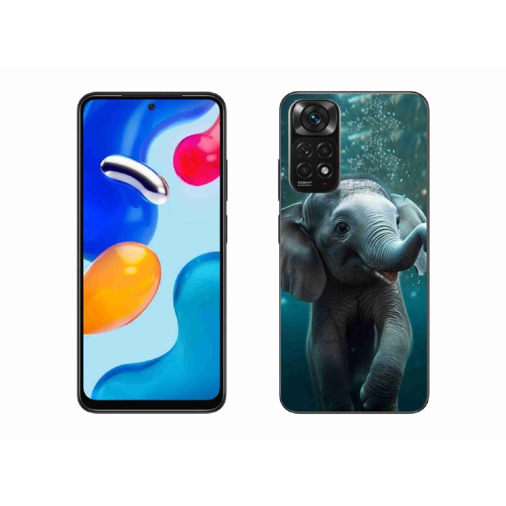 Gélový kryt mmCase na Xiaomi Redmi Note 11 4G - sloník pod vodou