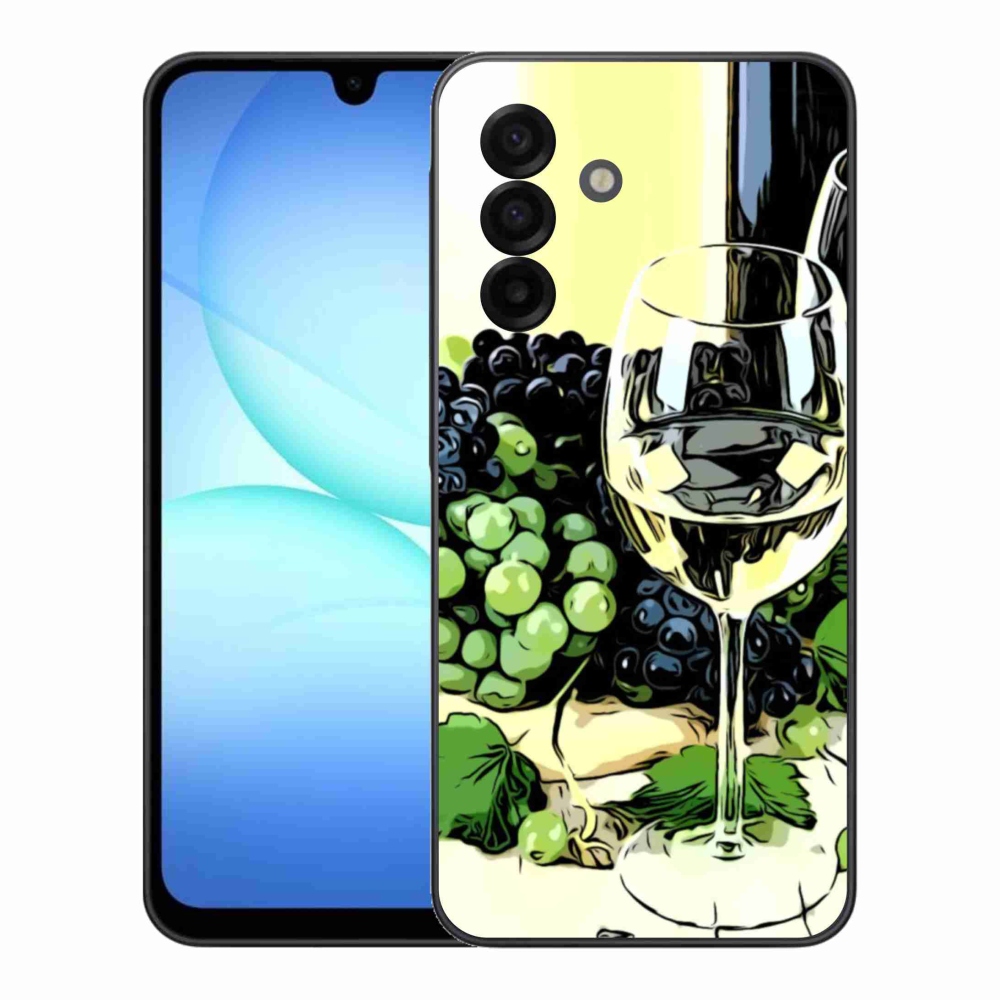 Gélový kryt mmCase na Samsung Galaxy A17 4G/5G - pohár vína