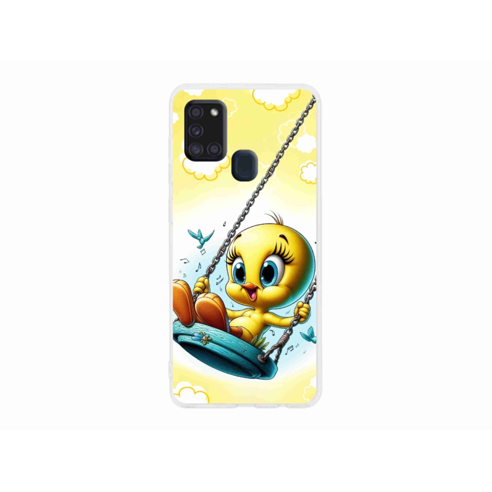 Gélový kryt mmCase na Samsung Galaxy A21s - tweety