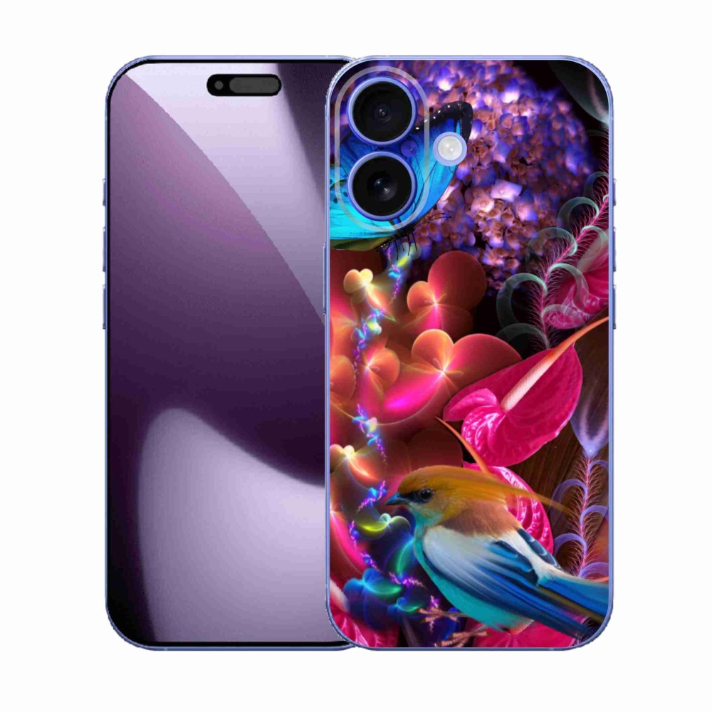 Gélový kryt mmCase na iPhone 17 - farebné kvety