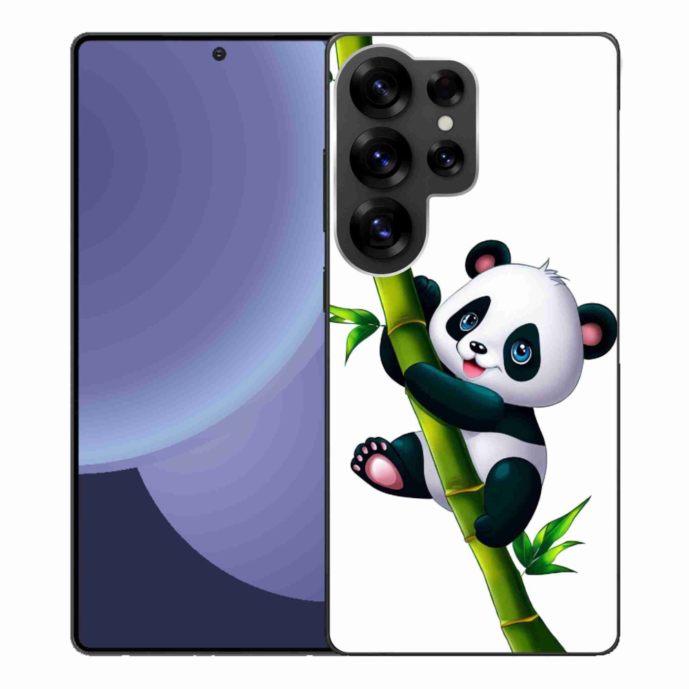 Gélový kryt mmCase na Samsung Galaxy S25 Ultra - panda na bambuse