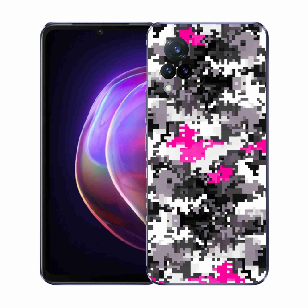 Gélový kryt mmCase na Vivo V21 4G/5G - maskáčový vzor 4