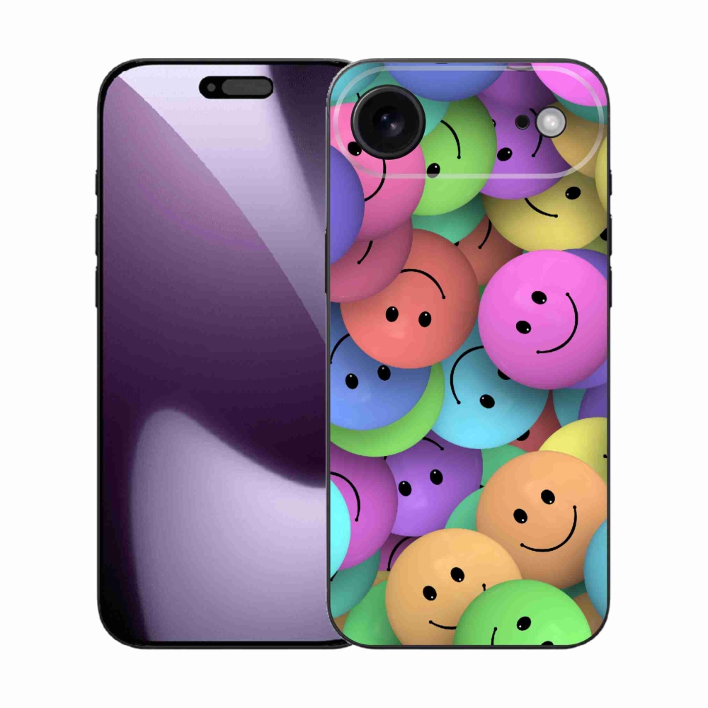 Gélový kryt mmCase na iPhone 17 Air - farební smajlíci