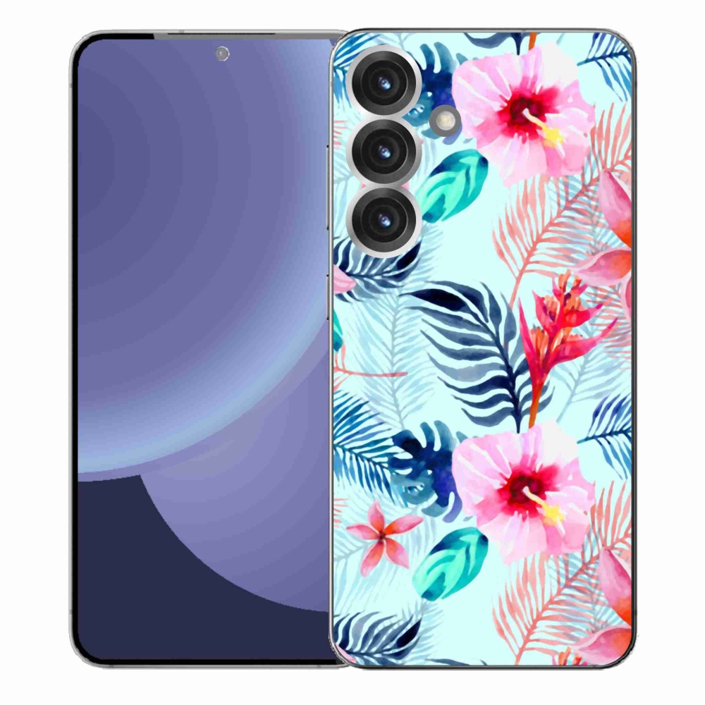 Gélový kryt mmCase na Samsung Galaxy S25+ - kvety
