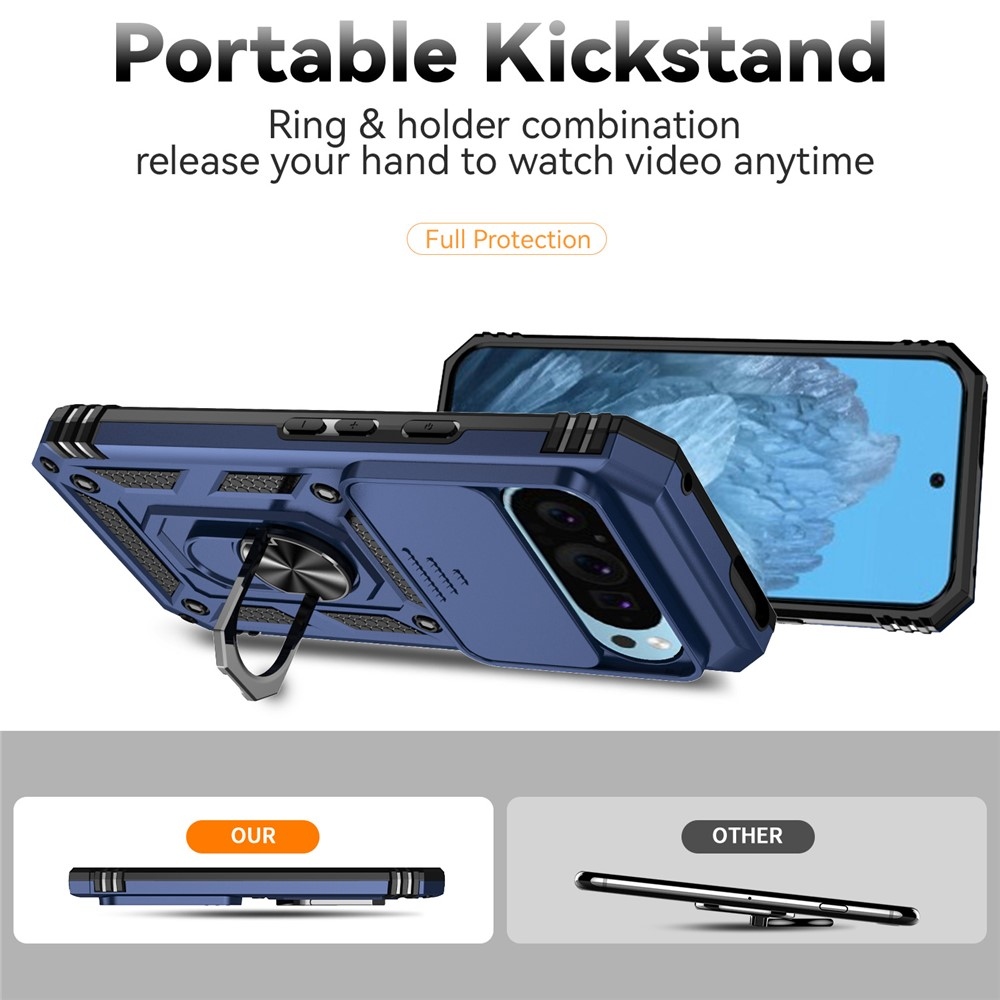 Slide odolný kryt na Pixel 10 Pro/Pixel 10/9 Pro/9 - modrý