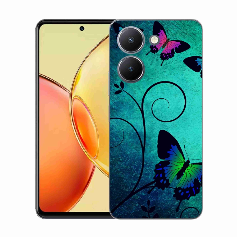 Gélový kryt mmCase na Vivo Y36 - farební motýle