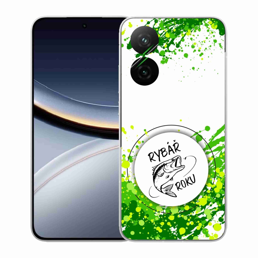 Gélový kryt mmCase na Xiaomi Poco F7 5G - rybár roka biele pozadie