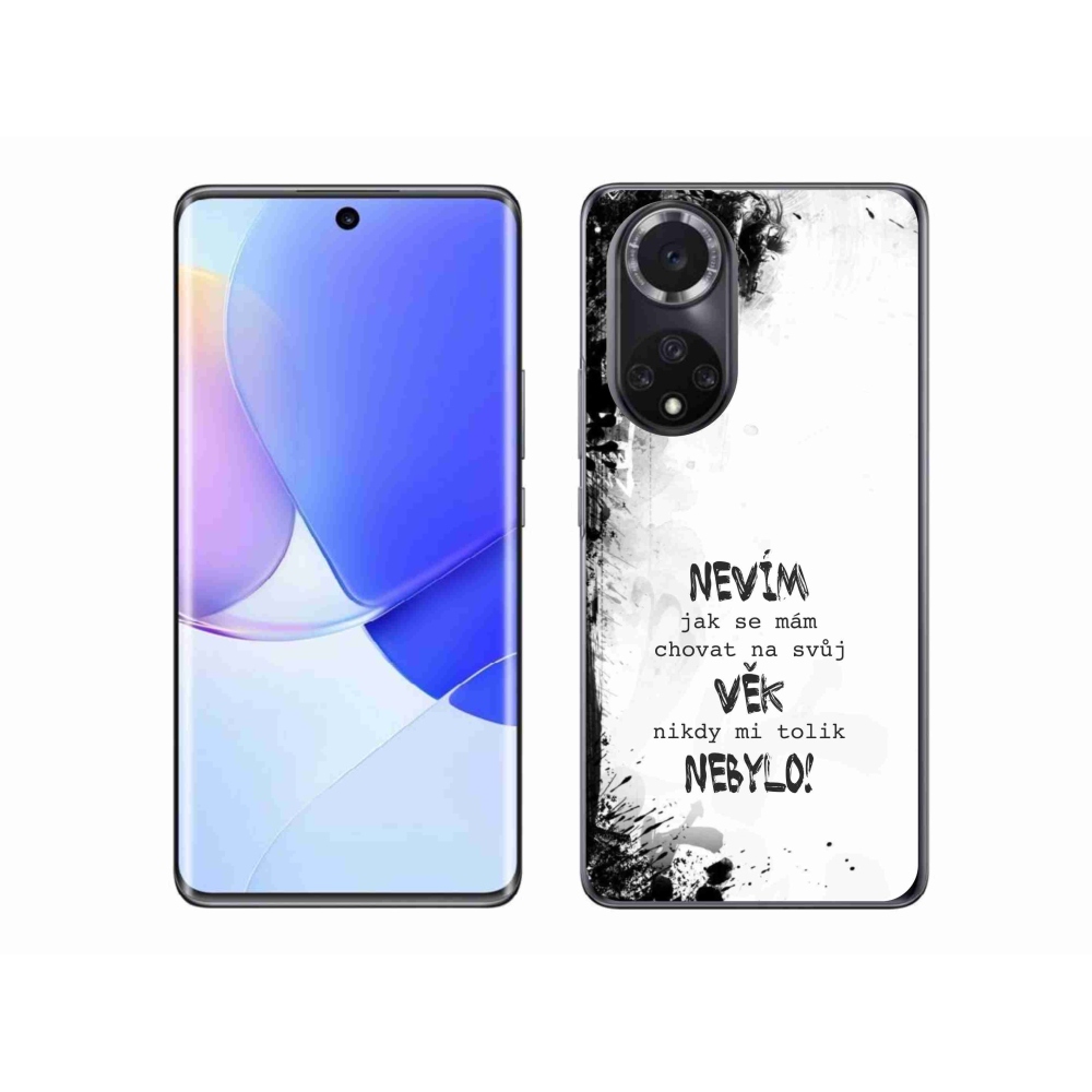 Gélový kryt mmCase na Honor 50 - vtipný text 14 biele pozadie
