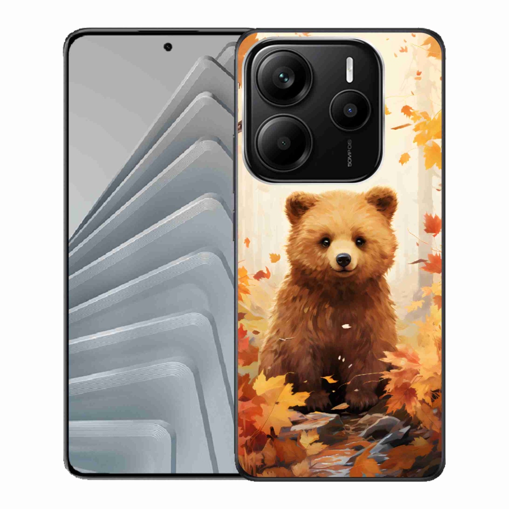 Gélový kryt mmCase na Xiaomi Redmi Note 14 5G - medveď v lese