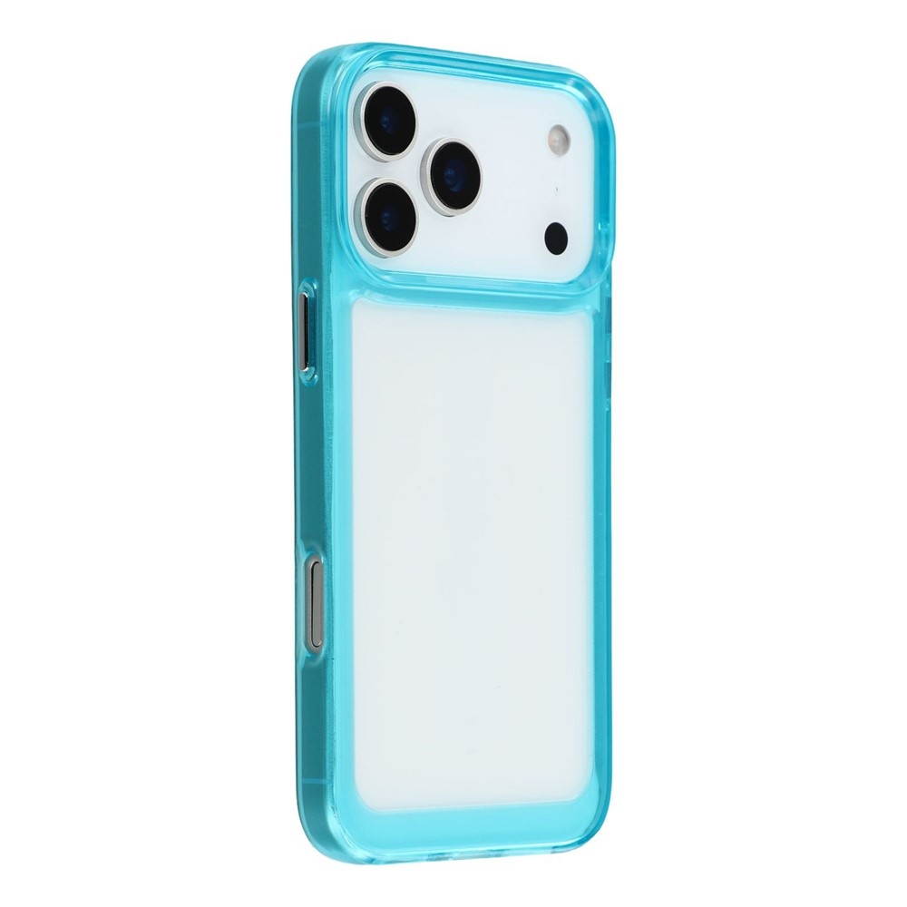 Gélový obal s pevným chrbtom na iPhone 17 Pro Max - svetlomodrý