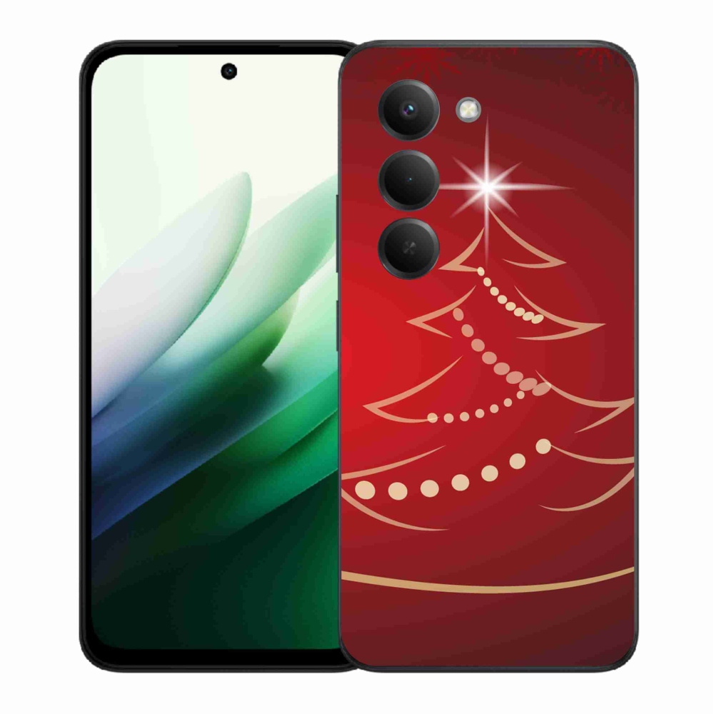 Gélový kryt mmCase na Xiaomi Redmi 15 5G (169mm) - kreslený vianočný stromček
