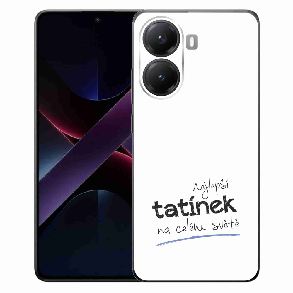 Gélový kryt mmCase na Xiaomi Poco X7 Pro 5G - najlepší otecko 4 biele pozadie