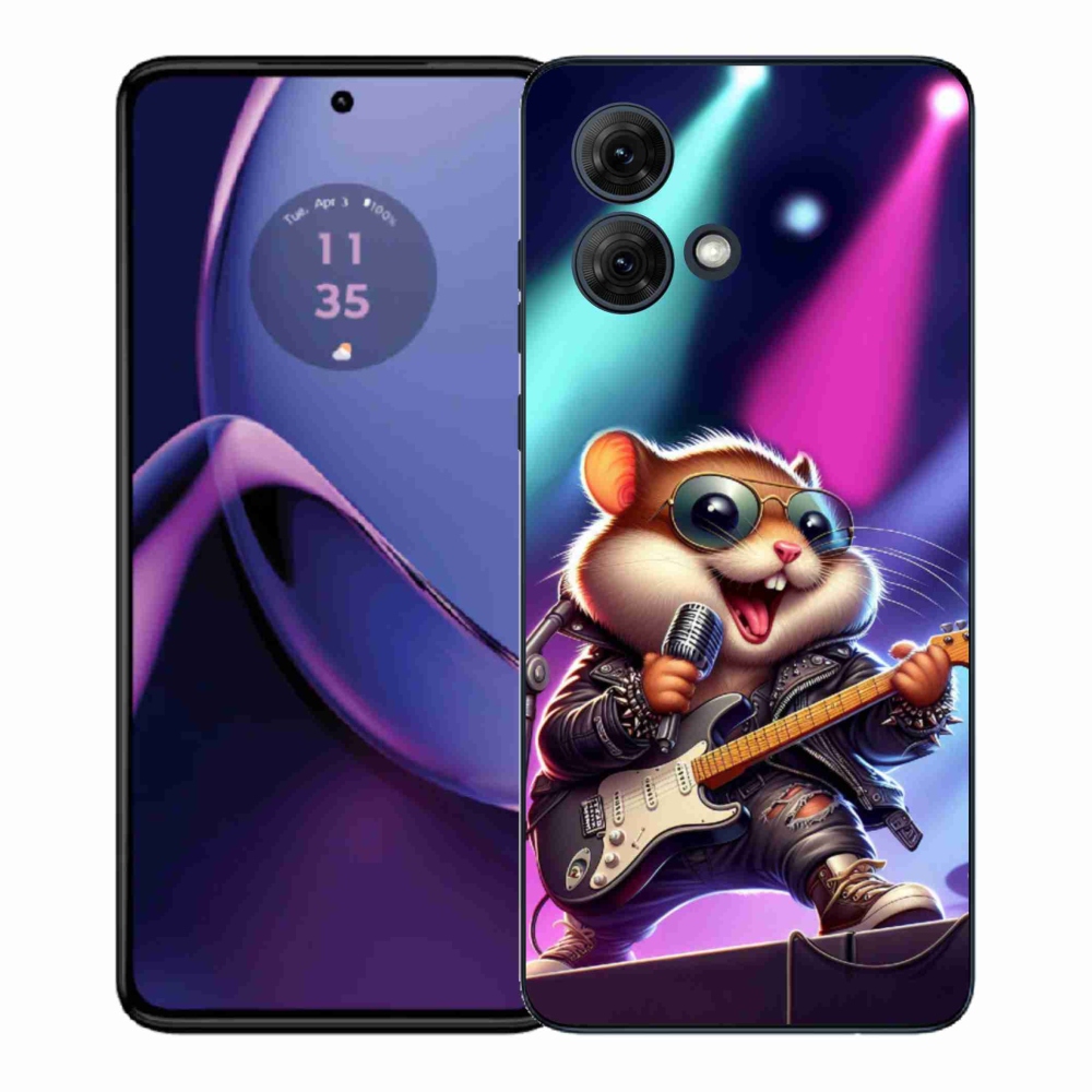 Gélový kryt mmCase na Motorola Moto G84 5G - škrečok rocker