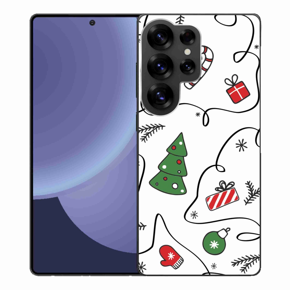 Gélový kryt mmCase na Samsung Galaxy S25 Ultra - vianočné motívy
