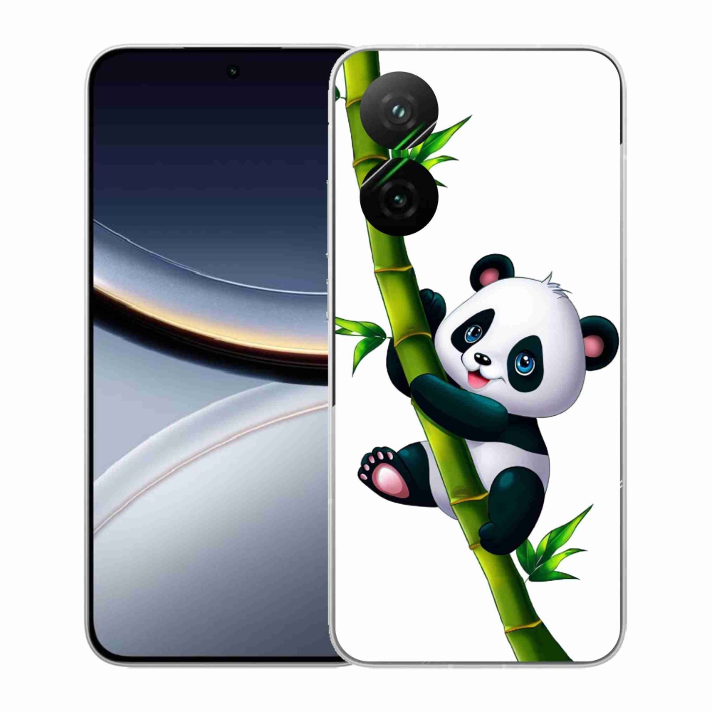 Gélový kryt mmCase na Xiaomi Poco F7 5G - panda na bambuse