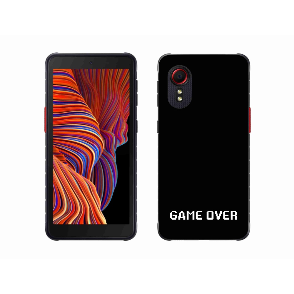 Gélový kryt mmCase na Samsung Galaxy Xcover 5 - game over čierne pozadie