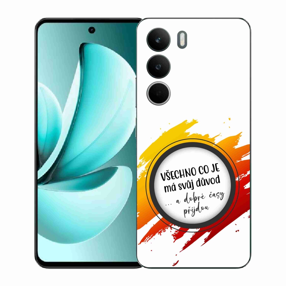 Gélový kryt mmCase na Realme C71 - citát 3 biele pozadie
