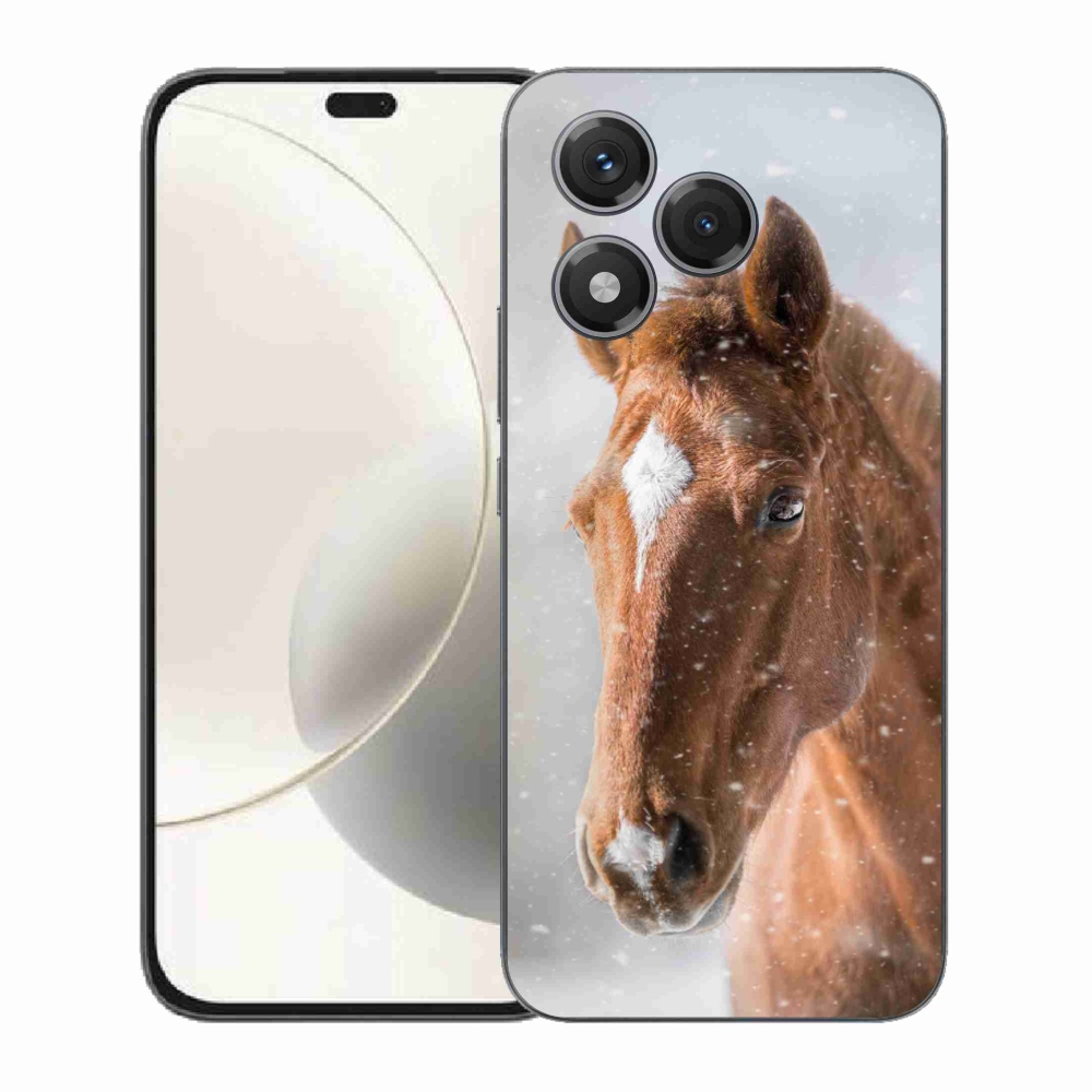 Gélový kryt mmCase na Honor 400 Lite - hnedý kôň 2