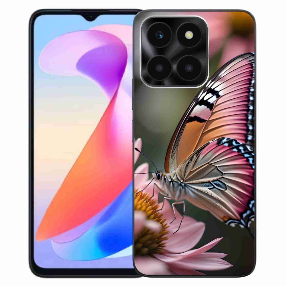 Gélový kryt mmCase na Honor X6a - farebný motýľ