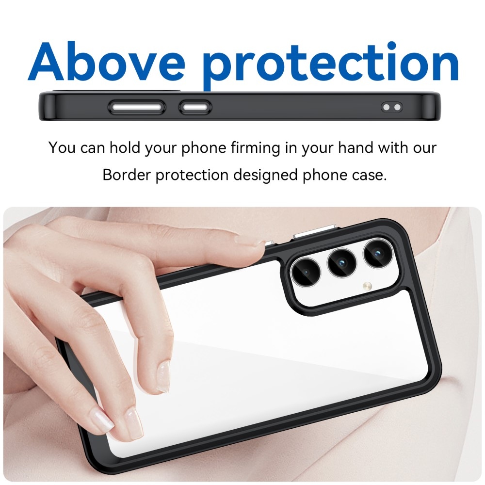 Gélový obal s pevným chrbtom na Samsung Galaxy A35 5G - čierny